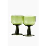 H&M Home - 2-pak vinglas - Grøn