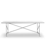 HANDVÄRK | Dining Table 230 - rustfri stål - White