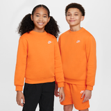 Nike Sportswear Club Fleece-sweatshirt til større børn - Orange - XS