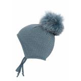 MP Chunky Oslo Baby hat w/Fake fur - Stormy Sea