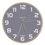 Vægur Unilux Baltic Clock Ø31,5 cm grey/wood