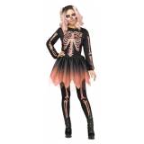 Skelett Kostüm Damen Roségold Halloween Kostüm S/M