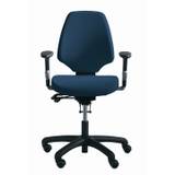 RH Activ 222 kontorstol, høj ryg, bredt sæde, blå