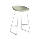 HAY About a Stool (AAS 38) - Pastel Green - Hvid Stål