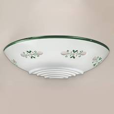 Bassano - smuk væglampe i keramik, grøn