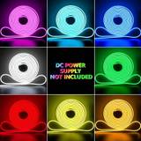 pc ft Led Neon Rope Light With Music Sync Ip Waterproof And Flexible Design Key Remote ControlApp Control Rgb Neon Light For Outdoor And Indoor Wall D - Multicolor - 3 Meters/9.8FT,2 Meters/6.5FT,0.5m/1.64FT,1m/3.2FT