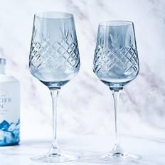 Rødvinsglas 45 cl - Frederik Bagger - Crispy Monsieur Sapphire, Blå - 2 stk. - Vinglas