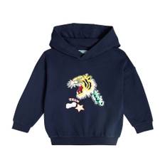 Kenzo Kids Printed cotton hoodie - blue - 92