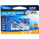 Deli Alkaline batteries Deli AAA LR03 4 + 2 pcs