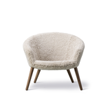 Ditzel Lounge Chair - Sheepskin / Valnød lak Stue - Møbler