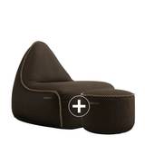 SACKit Medley Lounge Chair & Pouf - Coffee Stue - Møbler