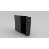Cube Quadro udtræksskab, høj, sort laminat