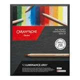 Caran d'Ache Luminance 6901 Coloured Pencils 12 Set