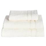 Håndklæde - 50x100 cm - Hvidt - 100% Bomuld - Frotte håndklæde fra Borg Living