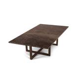 OX Denmarq NINETY LARGE Table 140x70 cm - Smoked Oak/Emparador