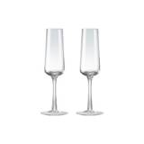 Denby Contemporary Clear Champagne Flute Set Of 2