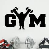 SHEIN 1pc Gym Wall Sticker Art Vinyl Wall Decals Home Gym Wall Decoration Bedroom Living Room Decor Interior Design Wall Mural