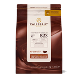 Mælke Chokolade Callebaut 33,6% 2,5 kg.