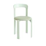 HAY - Rey Chair - Soft mint waterbased lacquered beech, seat upholstery Steelcut 935 REY22