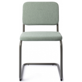 Mullan spisebordsstol i metal og polyester H77 cm - Olivenbrun/Turkis