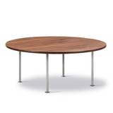 Fredericia Furniture Wegner Ox Table Ø: 100 cm H: 41 cm - Stål/Olieret Valnød