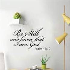 Durable Bible Verse Wall Decals Christian Quote Walls Art Stickers Home Decor Wall Mural - Black - one-size