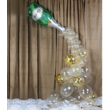 Champagne Ballonbue - 56 Balloner & Konfetti