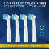 4pcs Replacement Brush Heads For Oral-b Electric Toothbrush Replacement Heads Professional Electric Precision Clean Brush Heads Oral B Replacement Heads