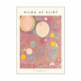 Poster&Frame Hilma af Klint Plakat - The ten largest no. 08 - B 50 x L 70 cm - Papir - Rosa
