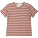 The New Tnsfro S_S Rib Baby Lock Tee Str 92 cm - Kortærmede T-shirts Bomuld hos Magasin - Pink Nectar