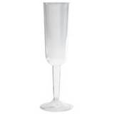 Champagneglas i Plastik Transparent - 4 stk