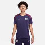 Maskinstrikket England Strike Nike Dri-FIT-fodboldtrøje med korte ærmer til mænd - lilla - M