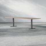 Konferencebord Modul, Størrelse 280 cm, Ben Sort, Farve Valnød