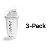 Norpro Maßnahme Mix Salatdressing Drink Shaker 2 Tassen W/Mixmesser (3er Pack)