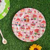 Rice Melamine Dinner Plate - Soft Pink - "Love Therapy Gnome"