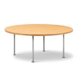Fredericia Furniture Wegner Ox Table Ø: 100 cm H: 41 cm - Stål/Olieret Eg