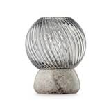 Design By Us Twist Of Marble Lysestage Ø: 11 cm - Silver/Smoke