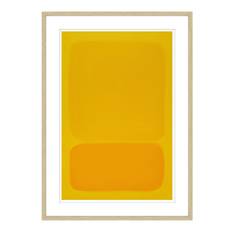 Luksus Plakat i Egeramme - Yellow Grunge Ii - École D´Art Plakat - Str:50 x 70 Cm - Incado