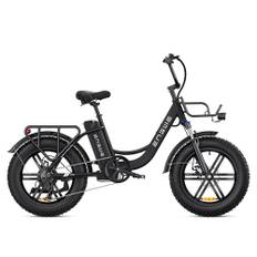 Engwe L20 250W 20" Step-through Electric Bike 13Ah Fat E-Bike - Black