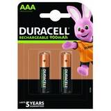 Duracell Rechargeable AAA, Micro, HR03 Batteri 900mAh 2er Blister