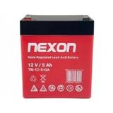 Nexon-batteri med Nexon TN-GEL-5 12V 5Ah - global distribution og cyklusdrift
