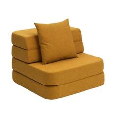 By KlipKlap - Klip klap KK 3 Fold Sofa Single Soft - Børnesofa - Mustard W. Mustard - H36 x B70 x L70 cm