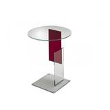 Glas Italia - DON Don Gerrit Low table, Transparent glass, Base: Tempered glass, Insert: Red glass