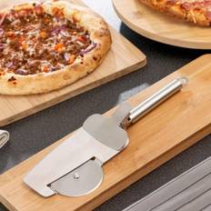 Nice Slice Pizzaskærer 4-i-1 design med deler/spartel