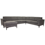 Kingston sofa - Solid Dark grey (Opstilling 5)