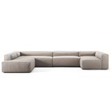 Decotique Grand 5-personers Sofa Divan Venstre - Hjørnesofaer & Divansofaer Mikro-chenille Sandshell Beige - 330948300942300944x2