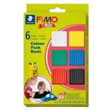 FIMO Kids modellervoks - Sampak 6 stk - Basic
