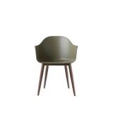 Menu - Harbour Spisebordsstol - Olivengrøn - 3 farver stel - Mørk Eg