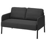 IKEA - GLOSTAD 2-pers. sofa, Knisa mørkegrå