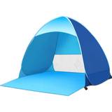 pop-up telt, strand camping telt, sammenfoldeligt udendørs UV lys vandtæt telt som solbeskyttelse til familier med børn og hunde på havestranden
